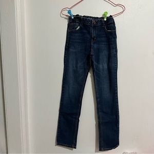 Aeropostale girls straight jeans size 14 years old with adjustable cinch waist